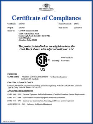 CSA Certification