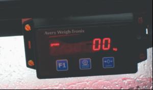 In-cab weigh display
