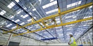 Crane for aircraft wings