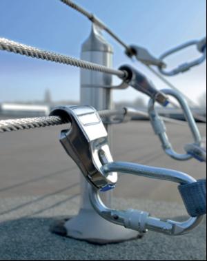 Free movement with multi-line steel cable track