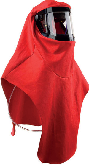 Air-fed respiration for metal spray industry