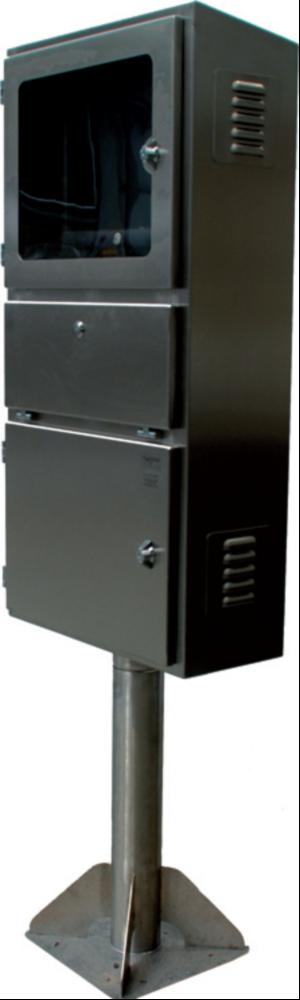 Protective flat screen console