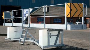 Safe trailer bed access