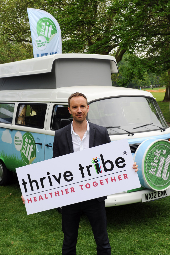 MD Tim Roberts launching Thrive Tribe's new brand