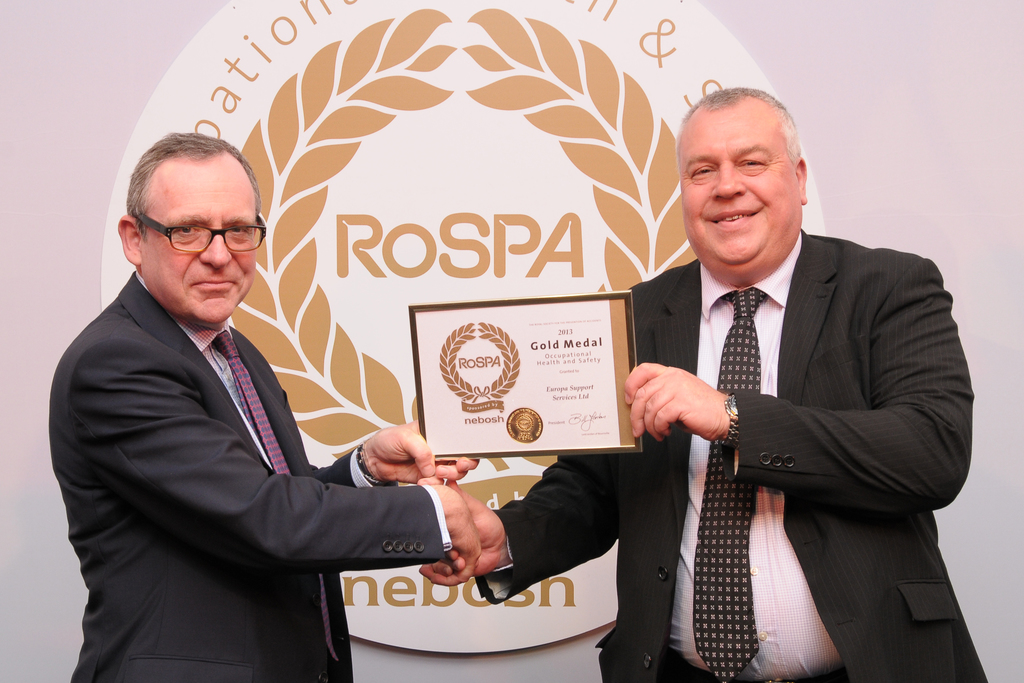 Michael Hampson, RoSPA Vice Chairman of Trustees, and Km Durling, Europa SQE director