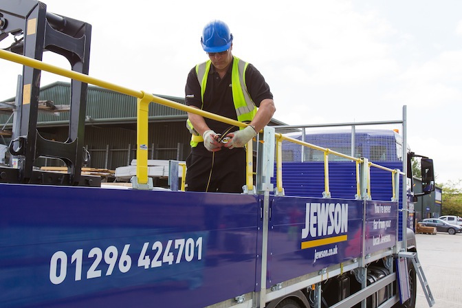 drop side fall restraint system 3