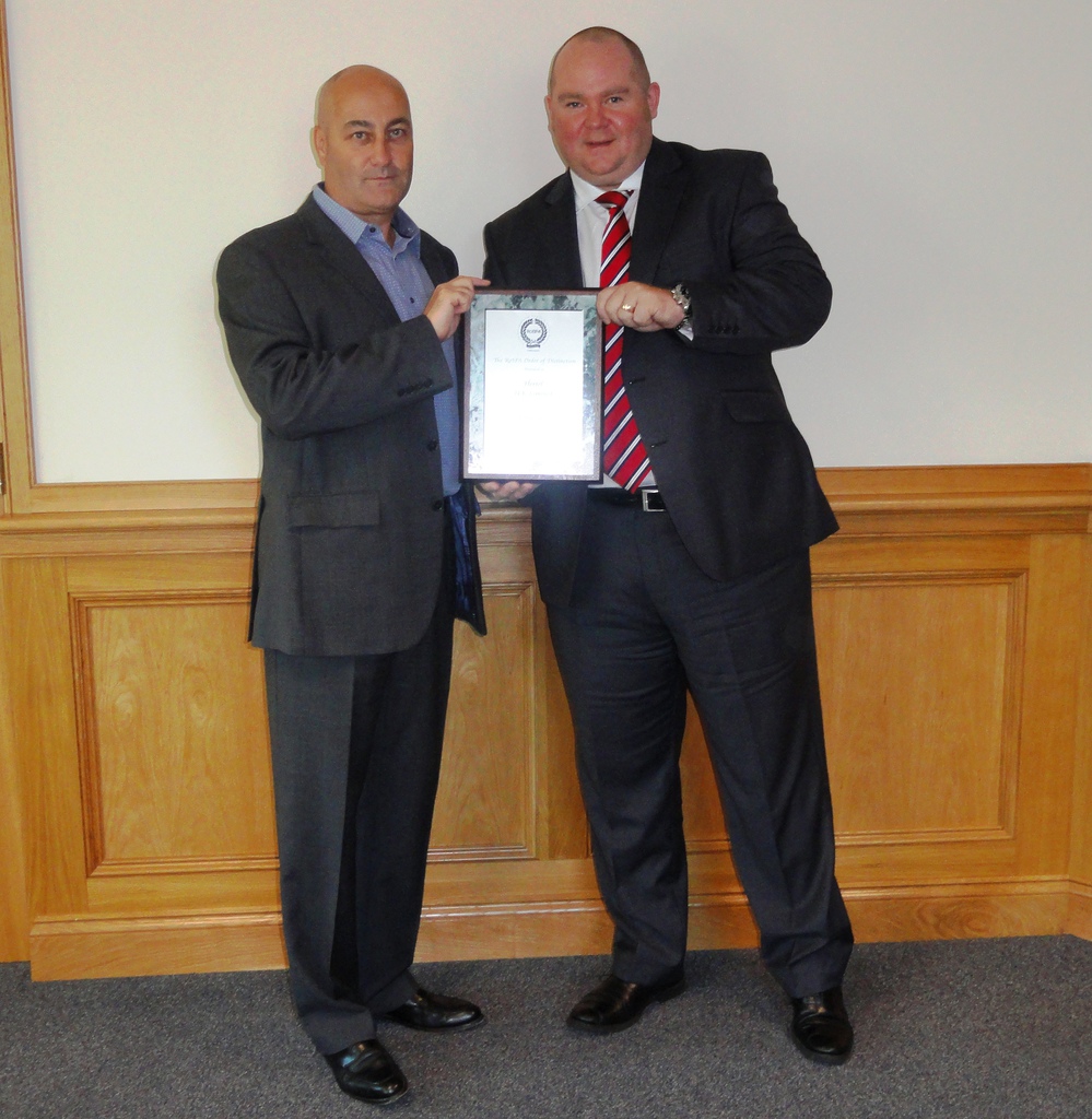 rospa award -  dave chris