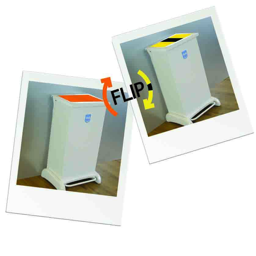 wybone flip clinical waste bins 1