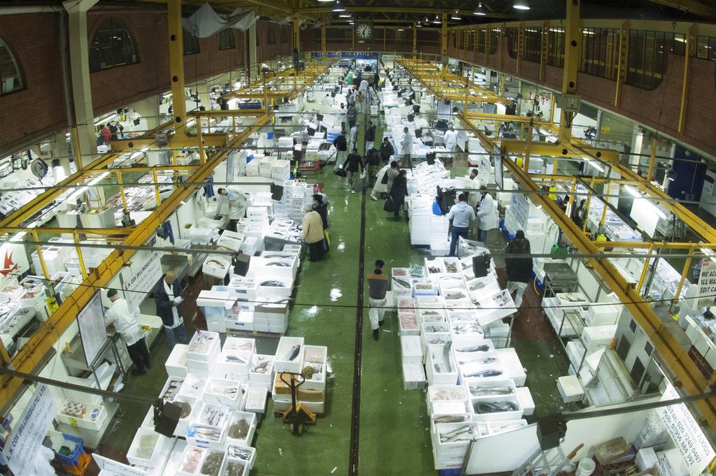 resuthane installation at billingsgate fish market