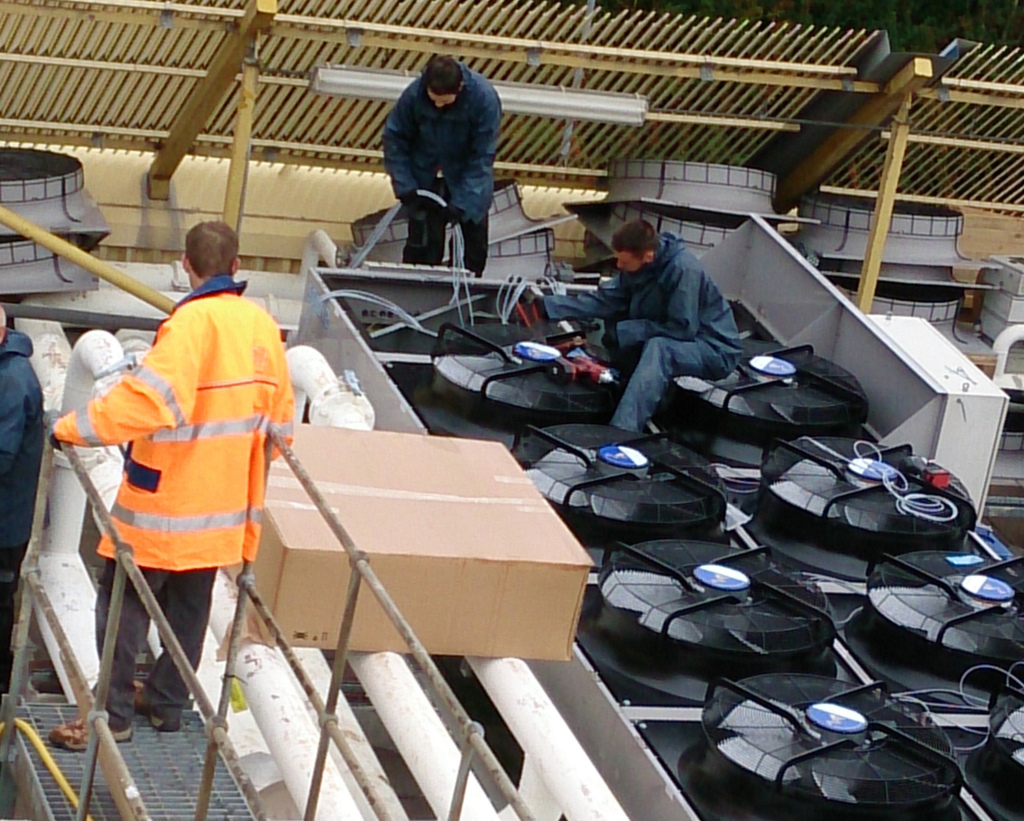 excalibur energy engineers replacing inefficient old datacentre cooling fans