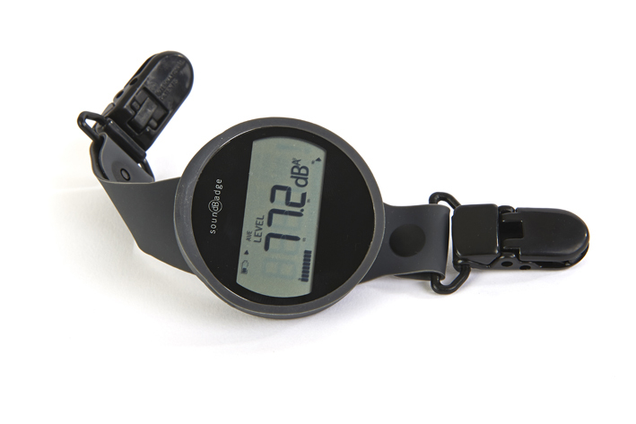 dosimeter with straps