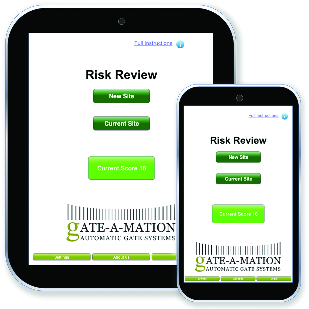 automated gate safety matrix app from gate-a-mation