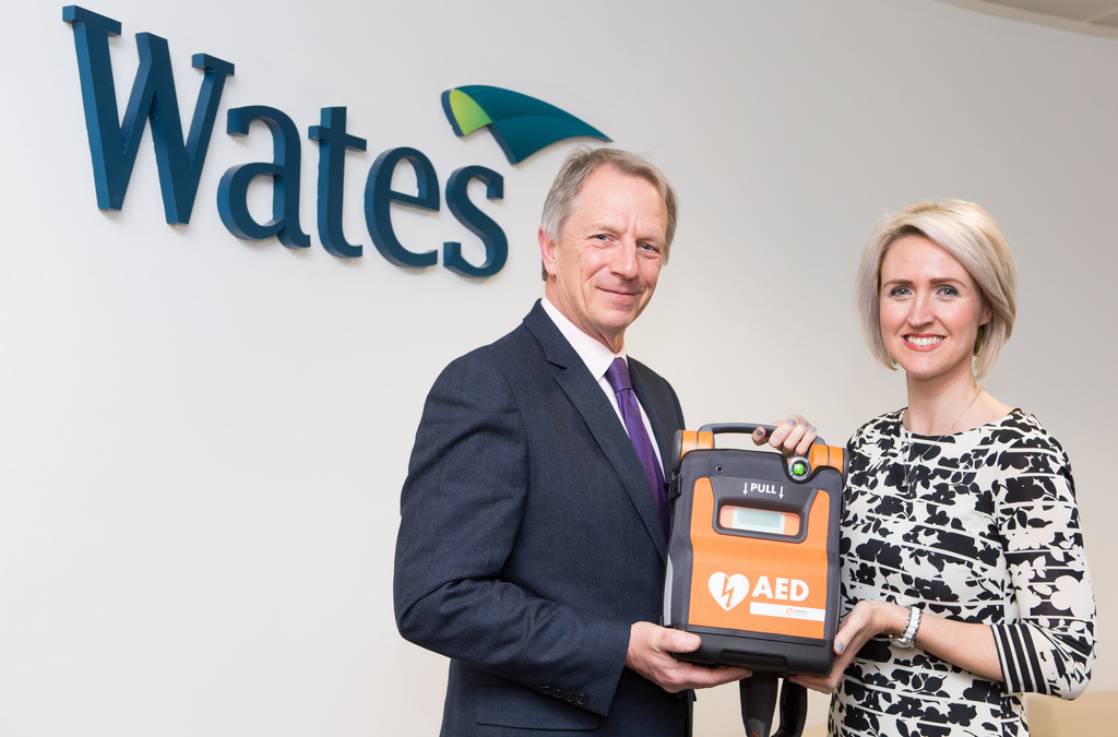 wates construction invest in cardiac science aeds
