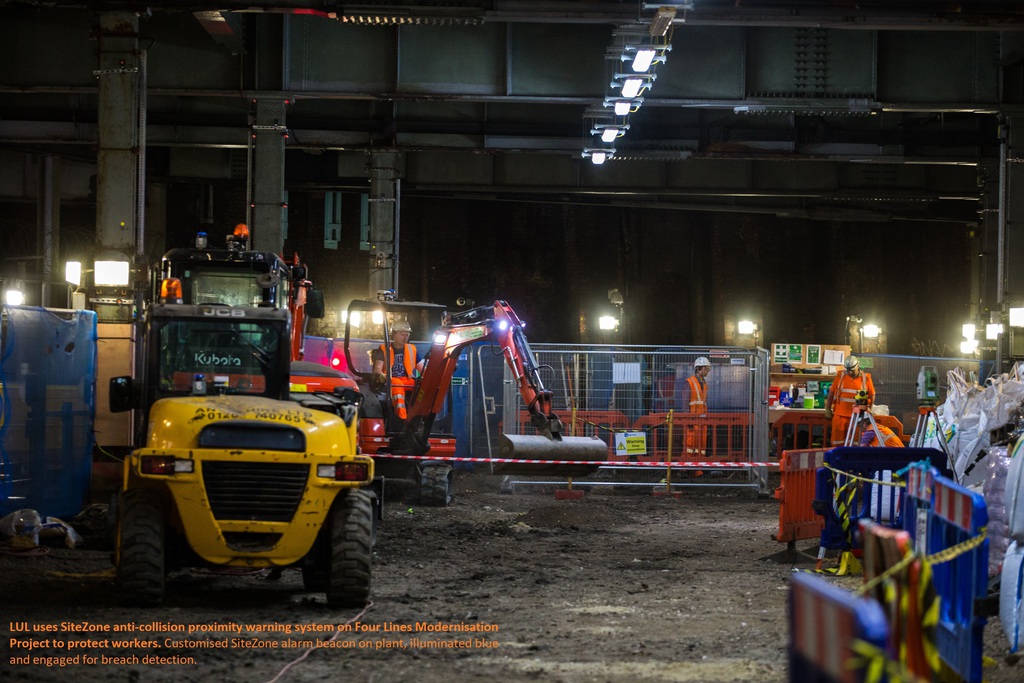 caption beacon  lul project using specially modified alarm beacon on digger