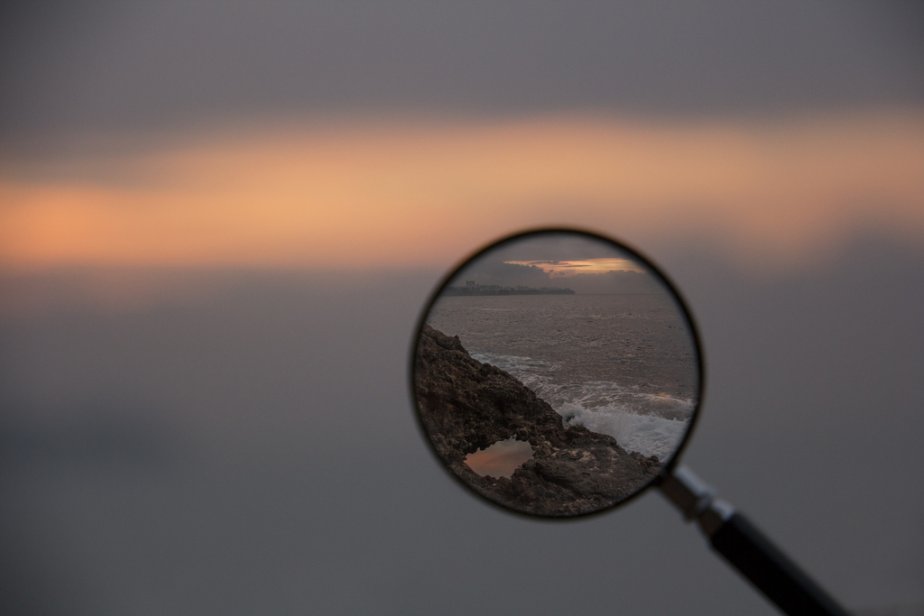 STOCK magnifying glass