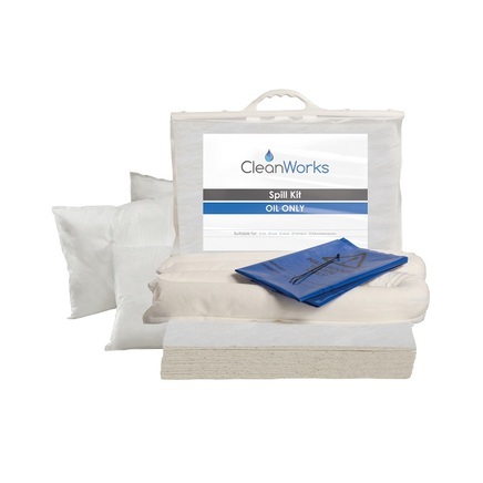CleanWorks Oil Only 50L Spill Kit In Cliptop Carrier