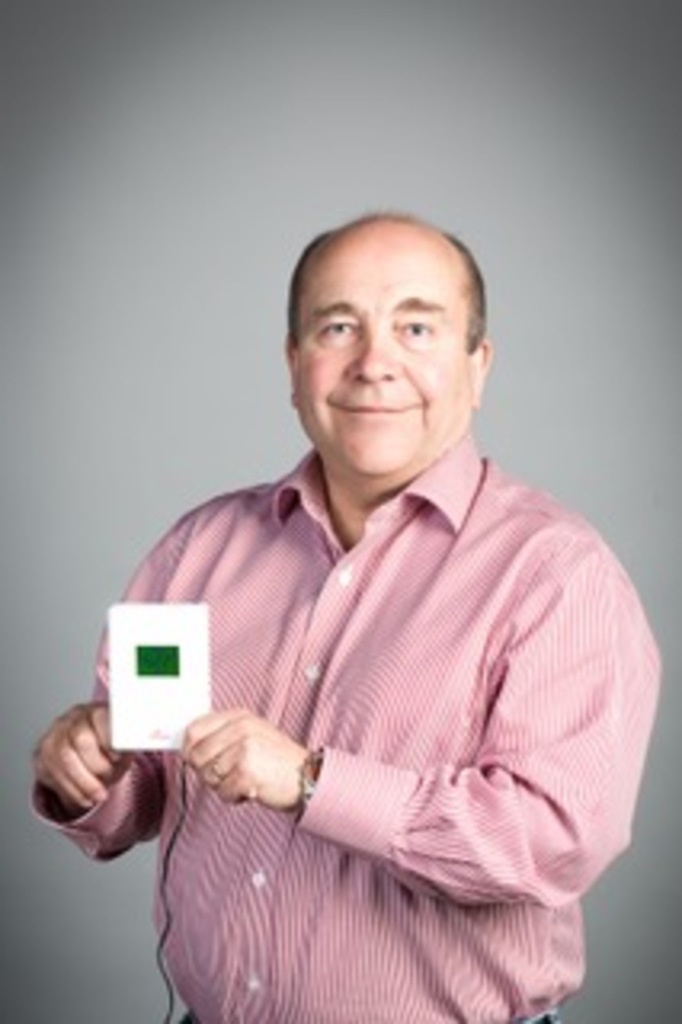 Steve Swinden Flamefast CEO with CO2 monitor
