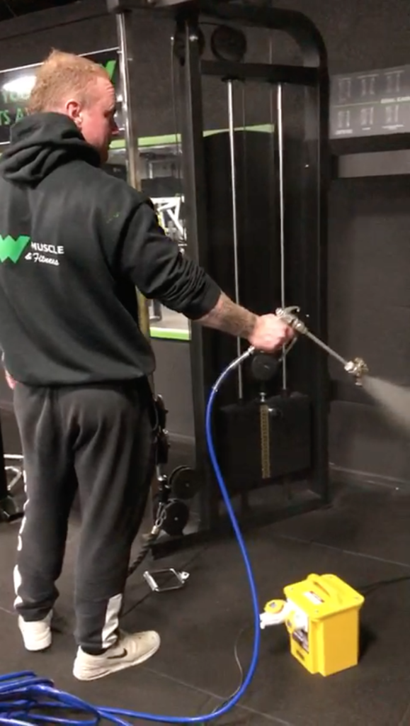 Sanitiser gives gym owners confidence