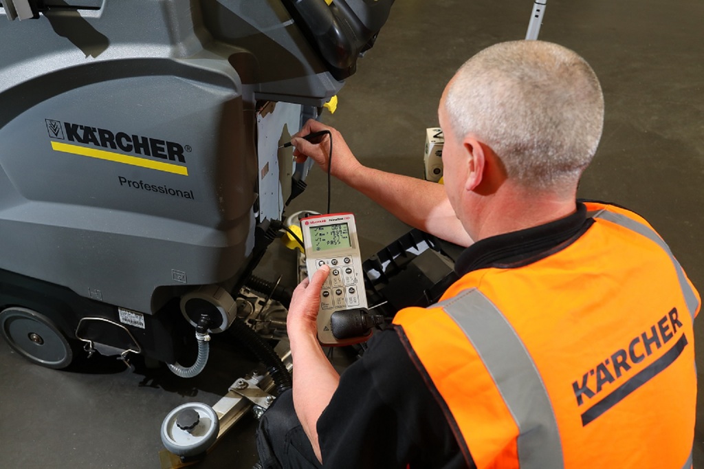 Seaward’s portable appliance tester PrimeTest 250+ is used by Kärcher UK Ltd