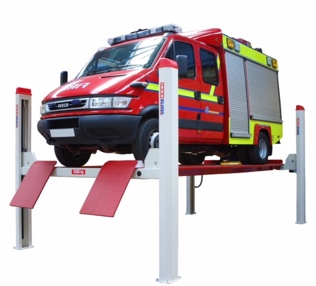 Stertil Koni 4-post lifts continue to support emergency services